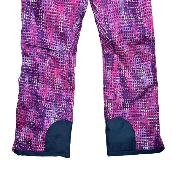 ❄️ Arctix Women's Pink Purple Print Insulated Snow Pants SZ S Adjustable Waist - Picture 2 of 6